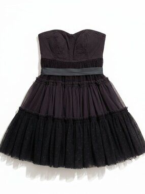 🖤 Anthropologie Moulinette Soeurs Strapless Tulle Party Dress 🖤